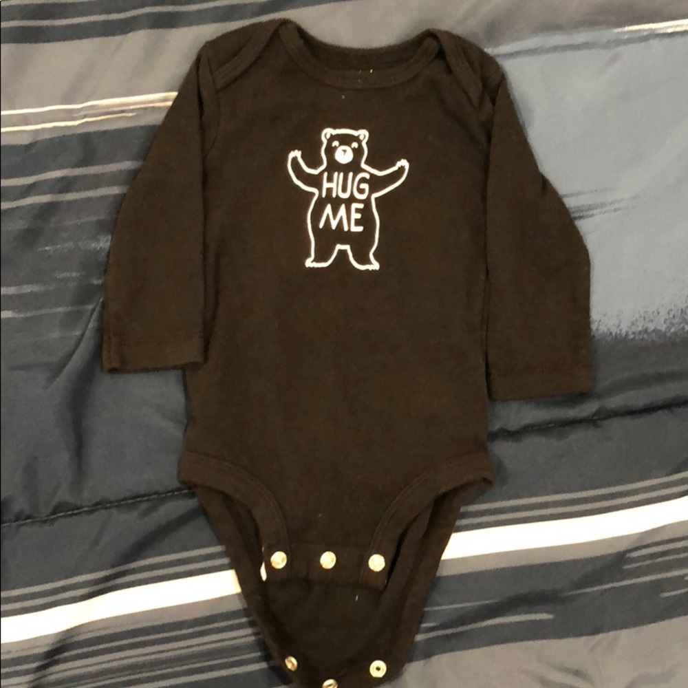 Long Sleeve Onesies Black and White